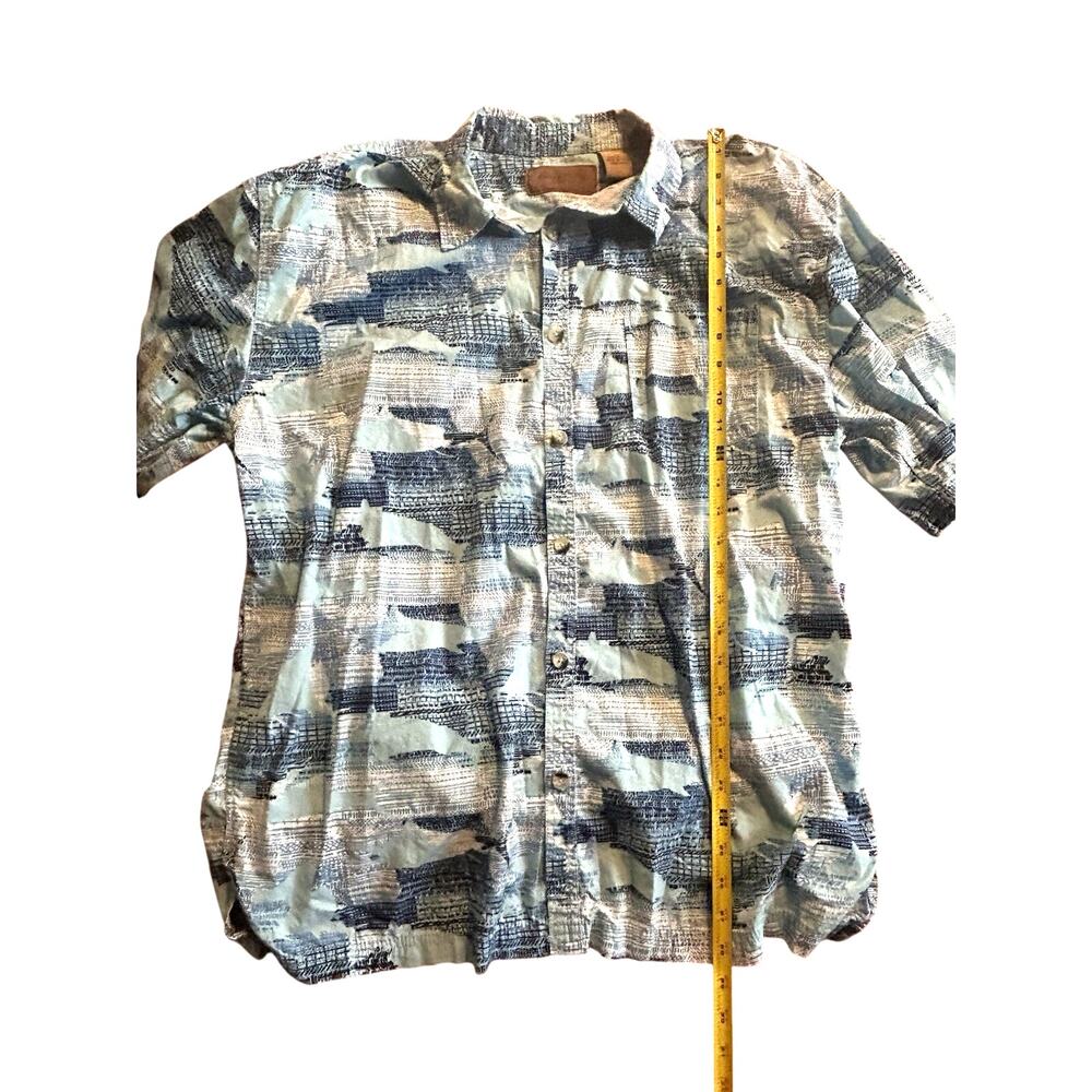 Clearwater Outfitters‎ Shirt Mens XL Button Up SS Blue Marlin Cotton Pocket